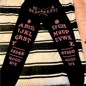 Ouija - Pink Print Joggers by Black Craft Cult